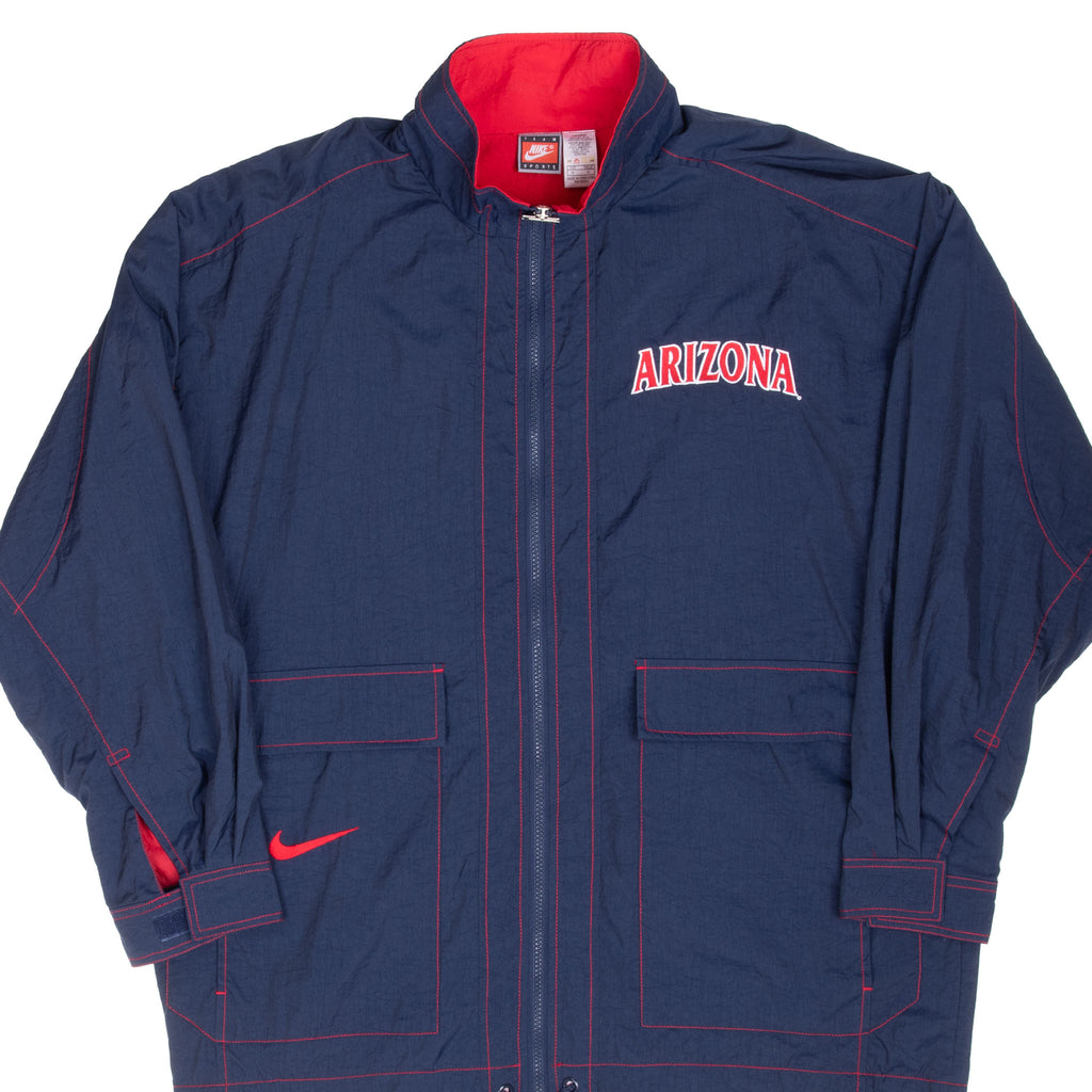 Vintage Ncaa University Of Arizona Nike Windbreaker Jacket 1990S Size Medium