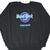 Front of black Hard Rock Cafe Chicago sweatshirt with colorful chest logo