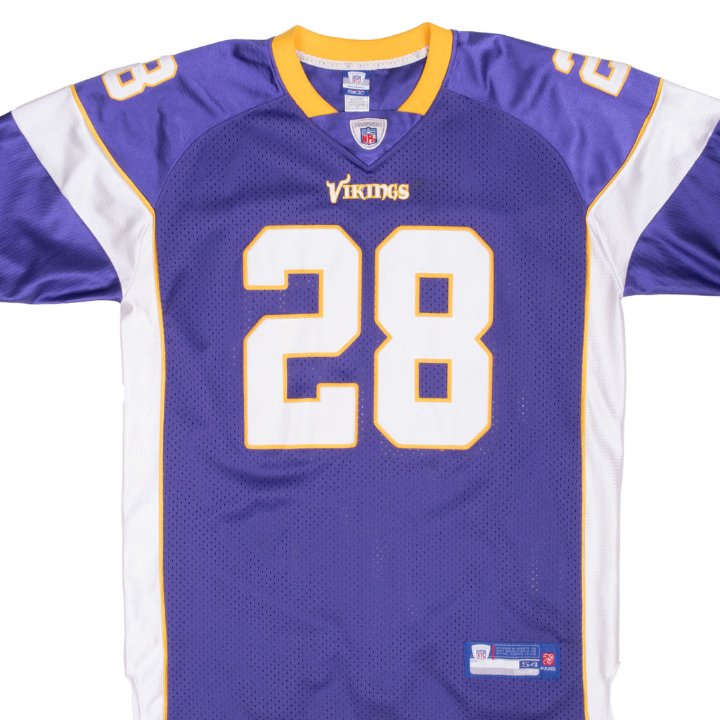 Vintage Nfl Minnesota Vikings Adrian Peterson #28 Reebok Jersey 2000S Size 54