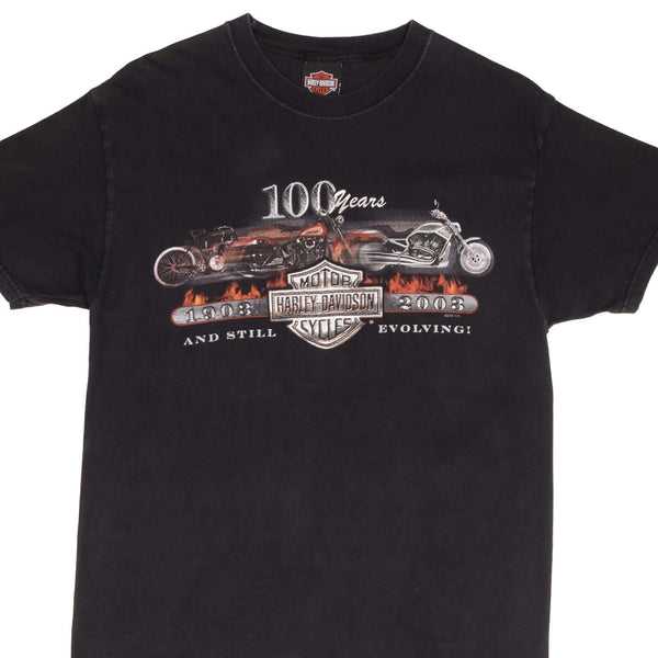 Vintage Harley Davidson 100 Years Las Vegas Tee Shirt 2003 Size Medium Made In USA