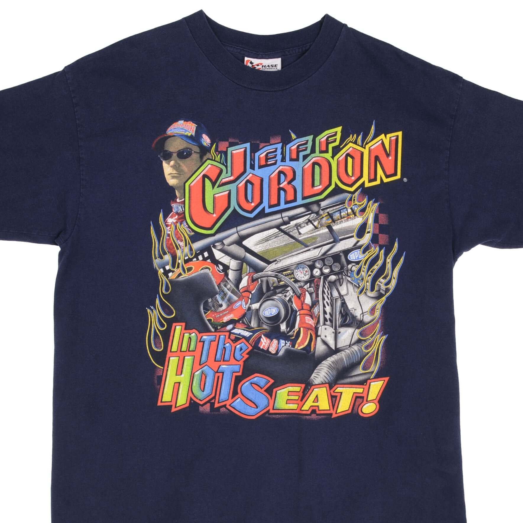 Vintage Nascar Jeff Gordon In The Hot Sit Tee Shirt 2002 Size Large 