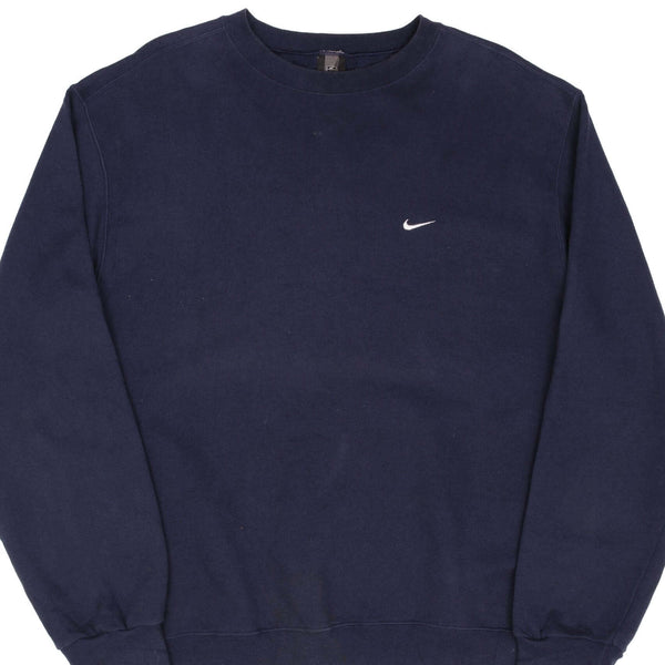 Vintage Nike Golf Classic Swoosh Navy Blue Sweatshirt 2000S Size Large