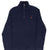 Vintage Polo Ralph Lauren Navy Blue Quarter 1/4 Zip Sweater 1990s Size Medium