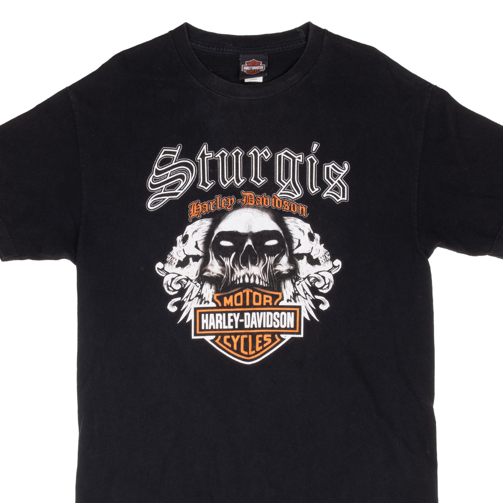 Vintage Harley Davidson Sturgis North Dakota 2015 Tee Shirt Size Large