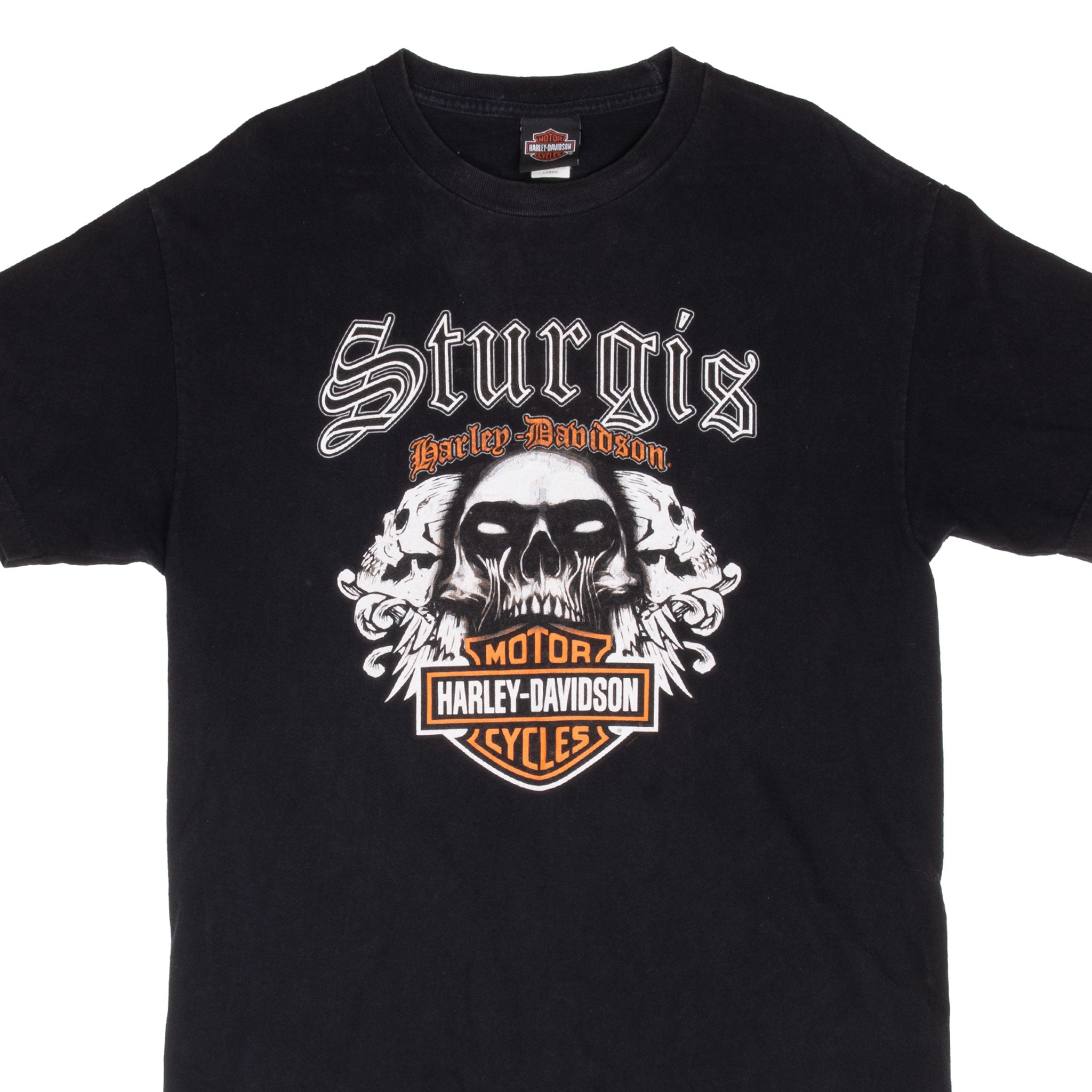 Vintage Harley Davidson Sturgis North Dakota 2015 Tee Shirt Size Large