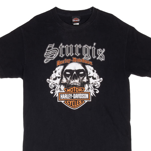Vintage Harley Davidson Sturgis North Dakota 2015 Tee Shirt Size Large