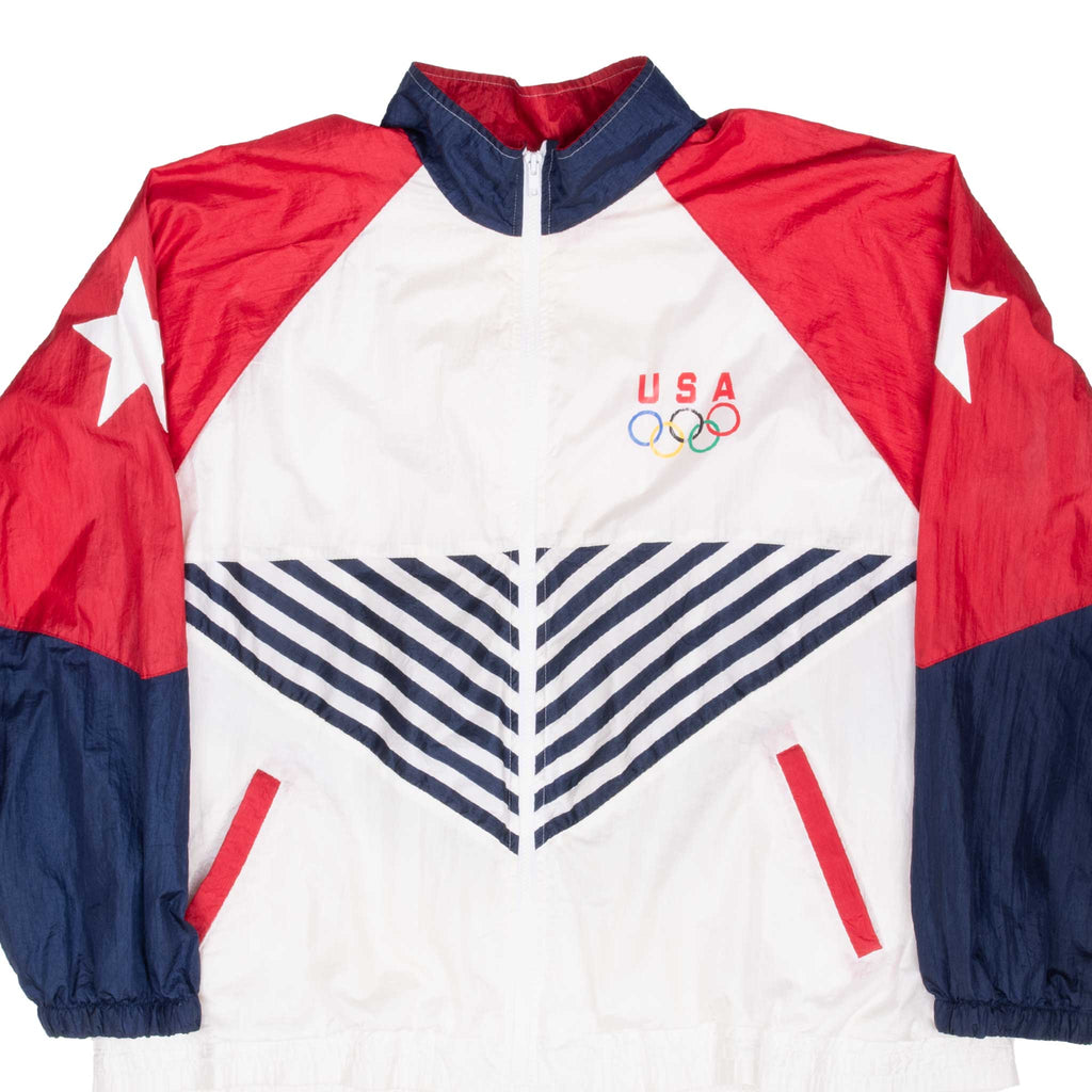 Vintage Team Us Olympic Game 1990S Windbreaker Jacket Size Large