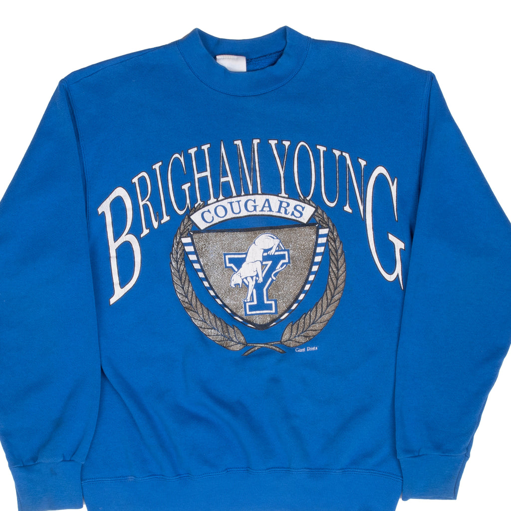 Vintage Ncaa Byu Brigham Young Cougars Sweatshirt 1990S Size Medium
