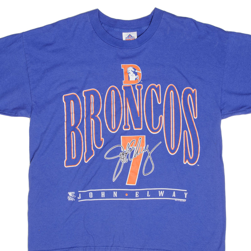 Vintage NFL Denver Broncos John Elway Tee Shirt 1995 Size Large