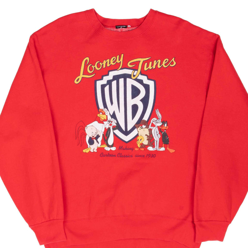 Vintage Looney Tunes Warner Bros 1990S Sweatshirt Size Large