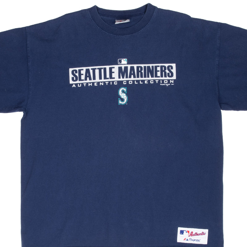 Vintage Mlb Seattle Mariners 2001 Tee Shirt Size XL