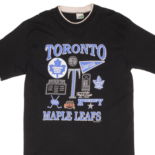 Vintage NHL Toronto Maple Leafs 1990S Tee Shirt Size Large Made In USA With Single Stitch