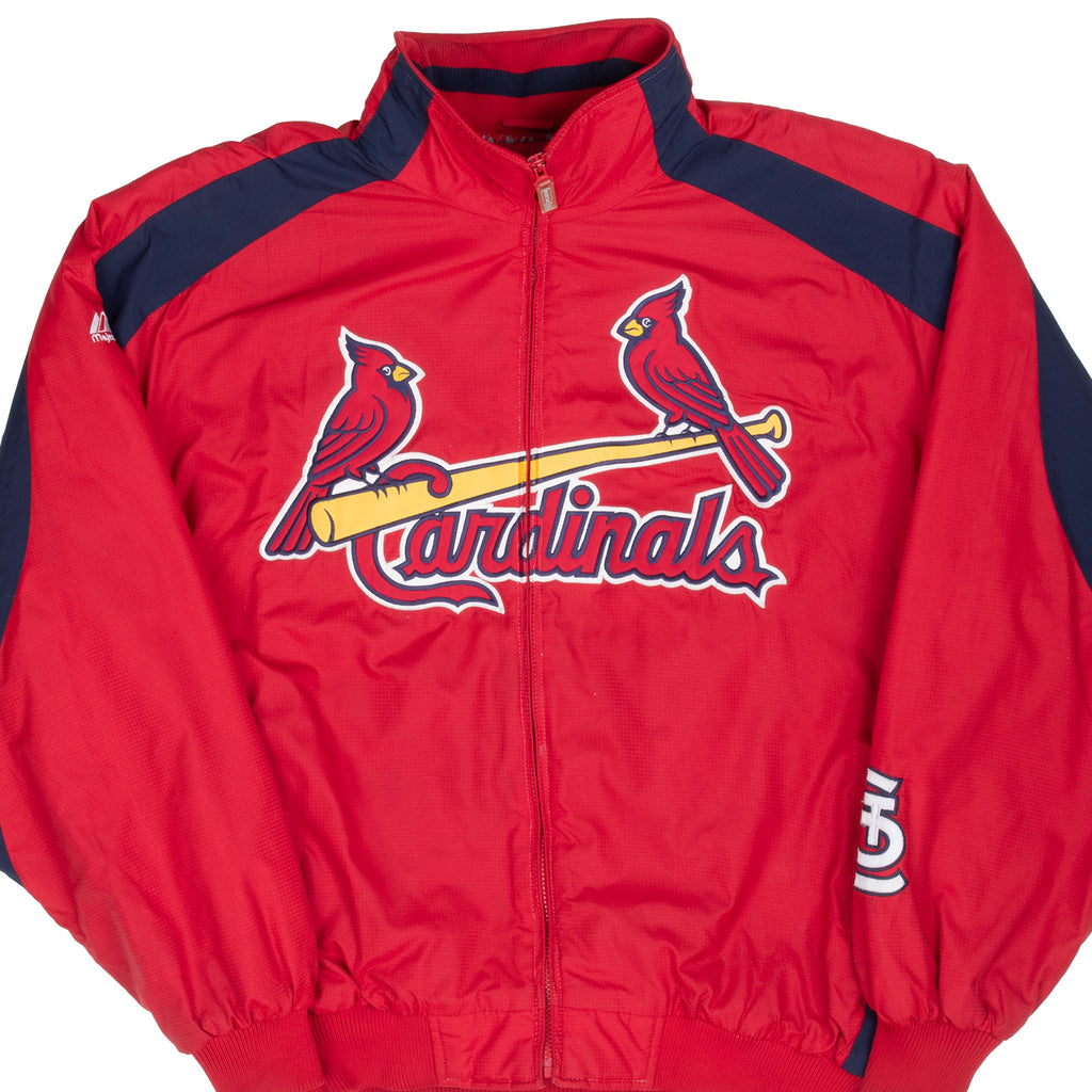Vintage Mlb St Louis Cardinals Majestic Windbreaker Jacket 1990S Size XL