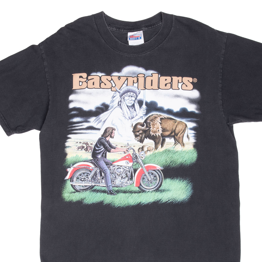 Vintage Easyriders Indian Spirits Scottsdale Arizona Biker Tee Shirt 1990S Size Large