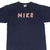 Vintage Nike Navy Blue Spellout Embroidered Tee Shirt 1990S Size Large