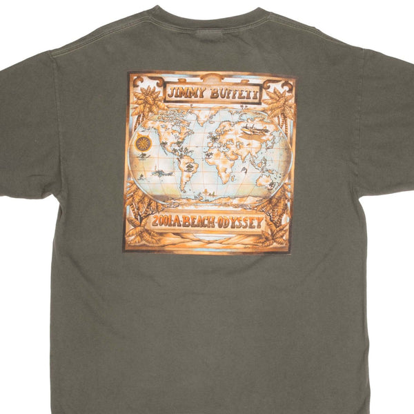 Vintage Jimmy Buffett 2001 A Beach Odyssey Tee Shirt Size XL