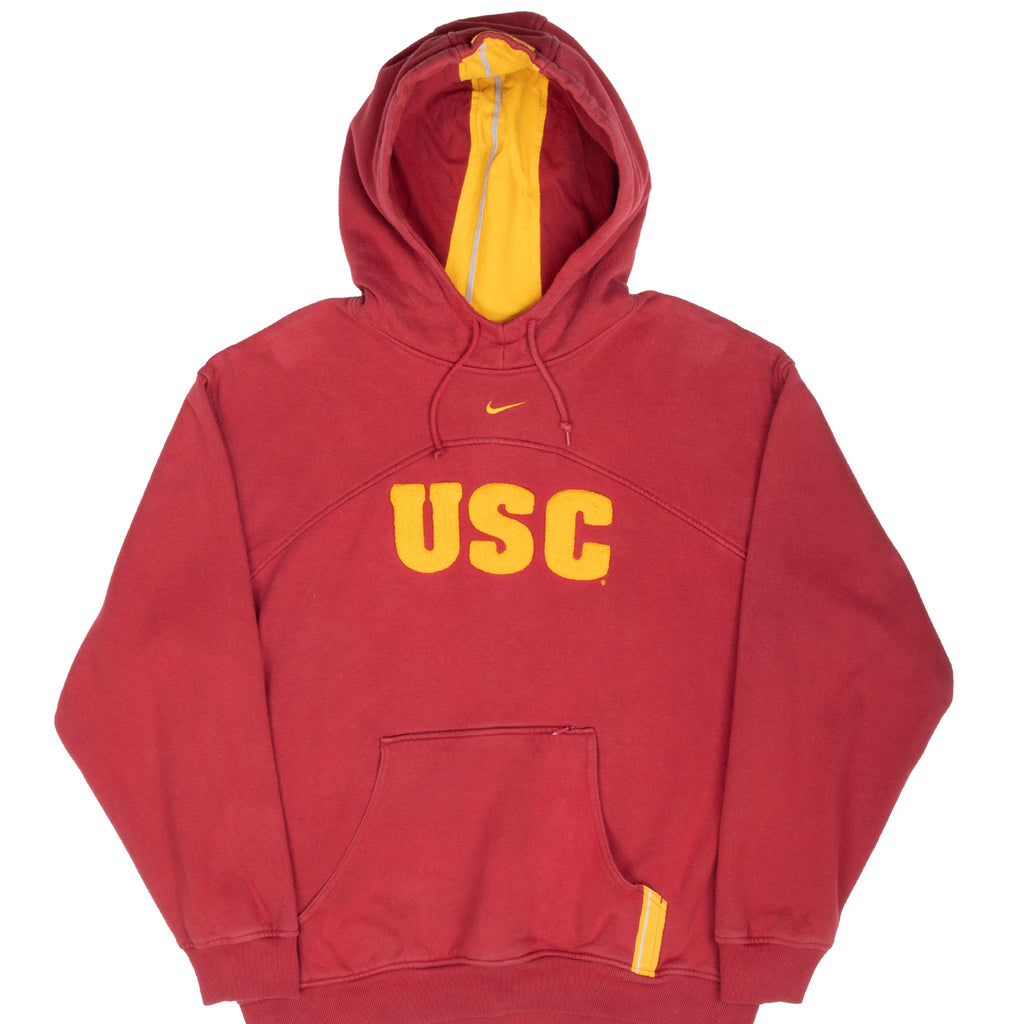 Vintage Ncaa Nike Usc Trojans Hoodie Sweatshirt 1990S Size Medium