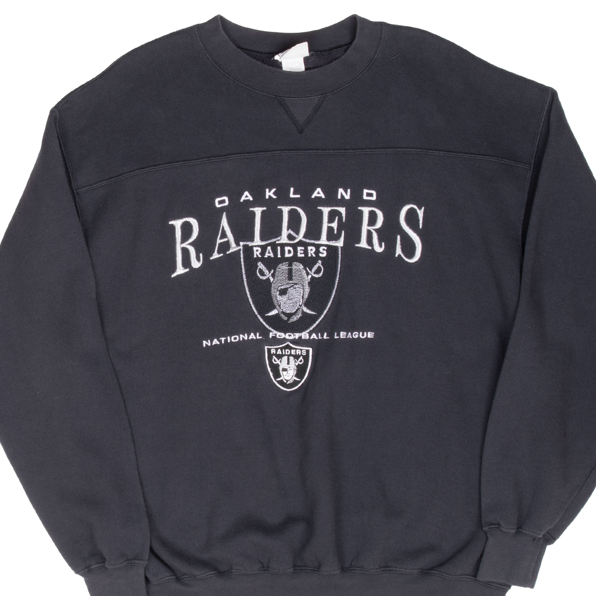 Vintage Nfl Oakland Raiders Embroidered 1990S Sweatshirt Size Large