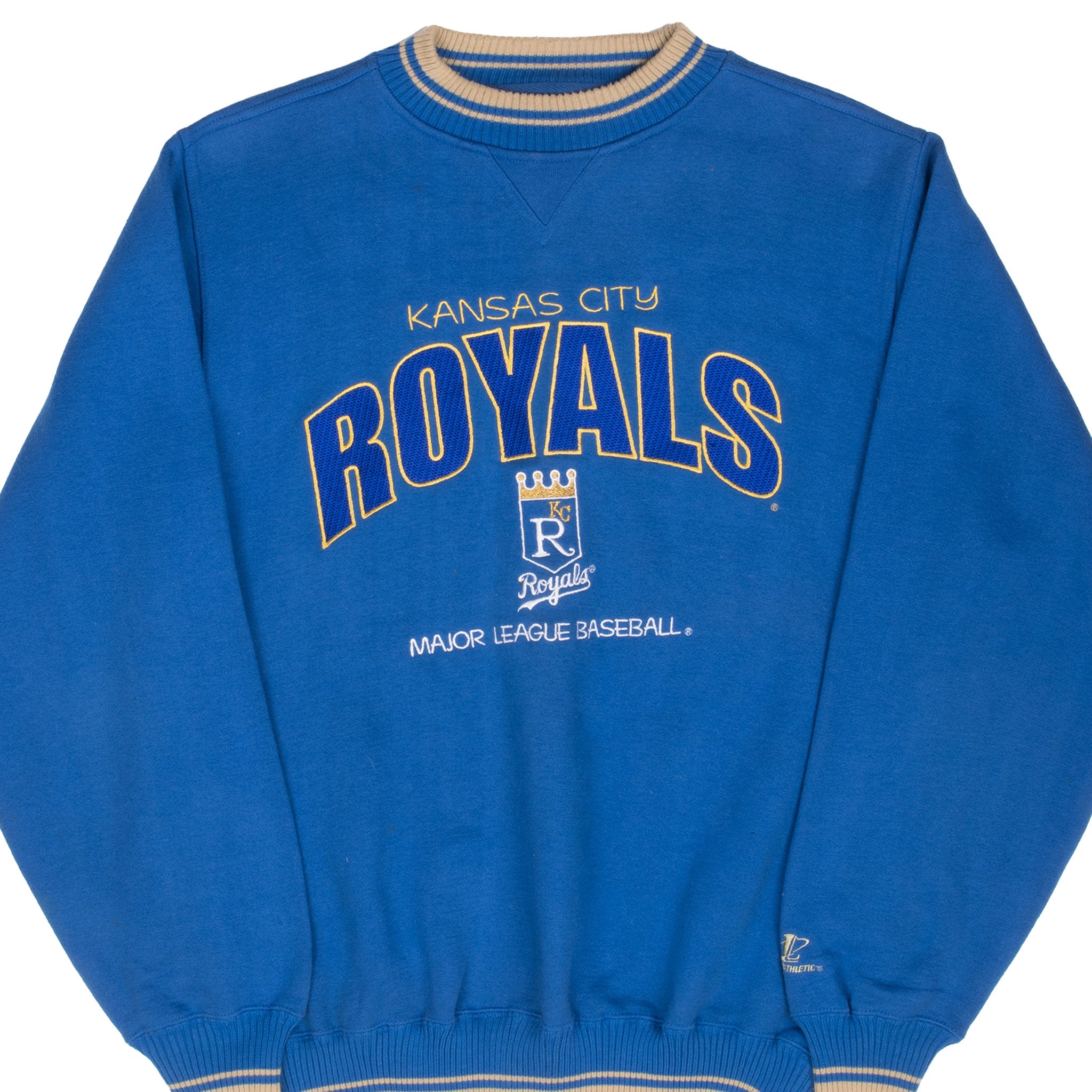 Vintag Mlb Kansas City Royals Embroidered 1990S Sweatshirt Size Large
