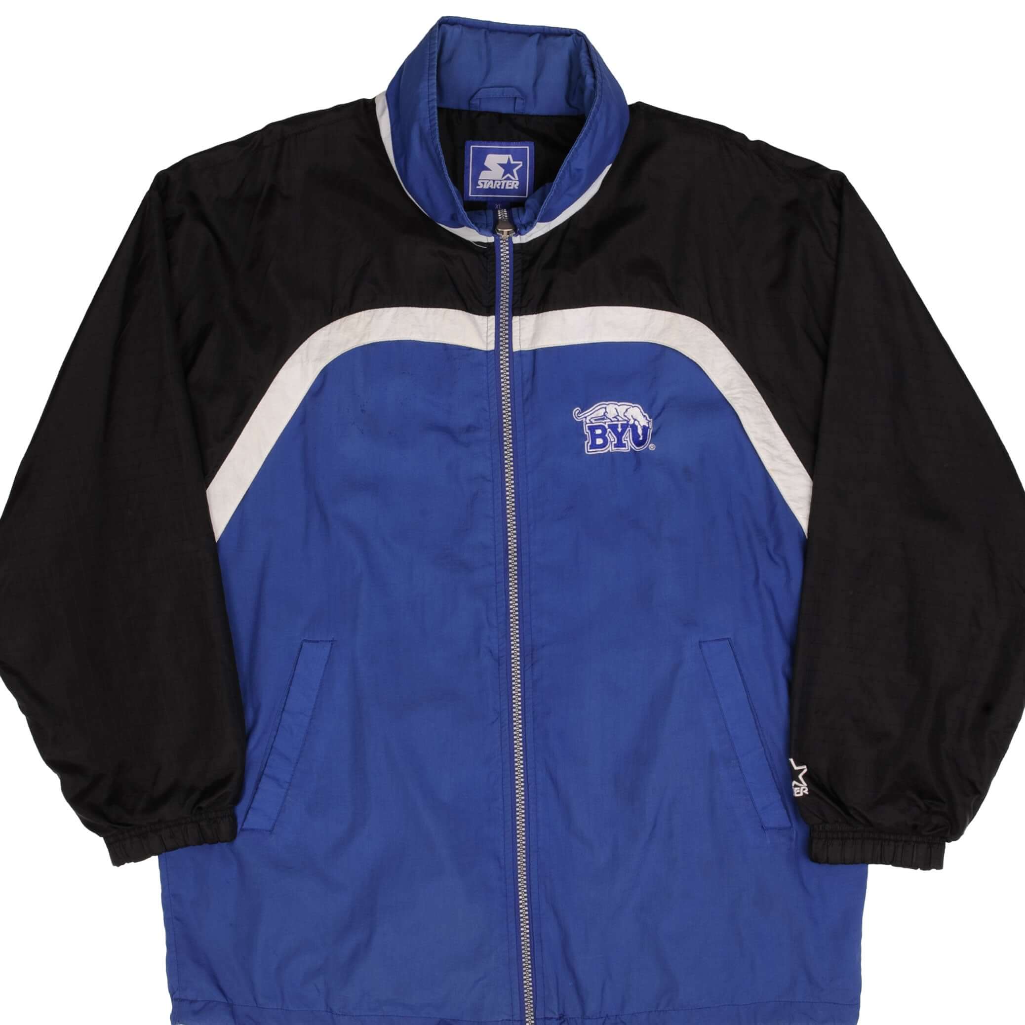 Vintage Nike BYU Brigham Young University Windbreaker Jacket 1990S Size XL Made In USA