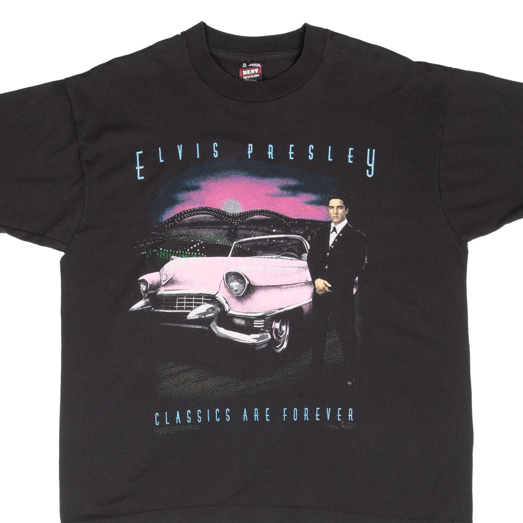 Vintage Elvis Presley Classics Are Forever 1992 Tee Shirt Size XL Made In Usa With Single Stitch Sleeves