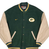 VINTAGE NIKE NFL GREEN BAY PACKERS VARSITY JACKET SIZE 3XL 2000S