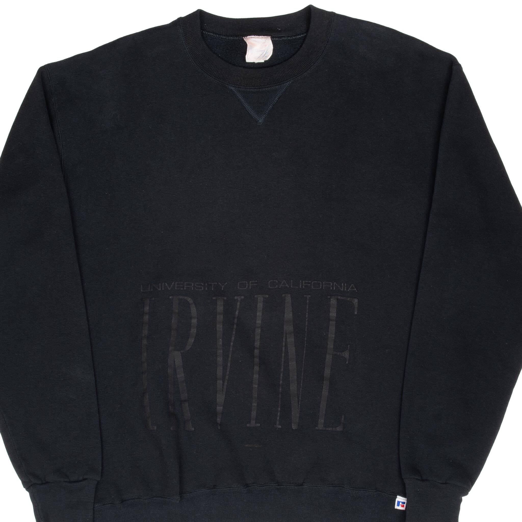 Vintage Uc Irvine Uci Russell Athletic Black Sweatshirt 1990S Size Large