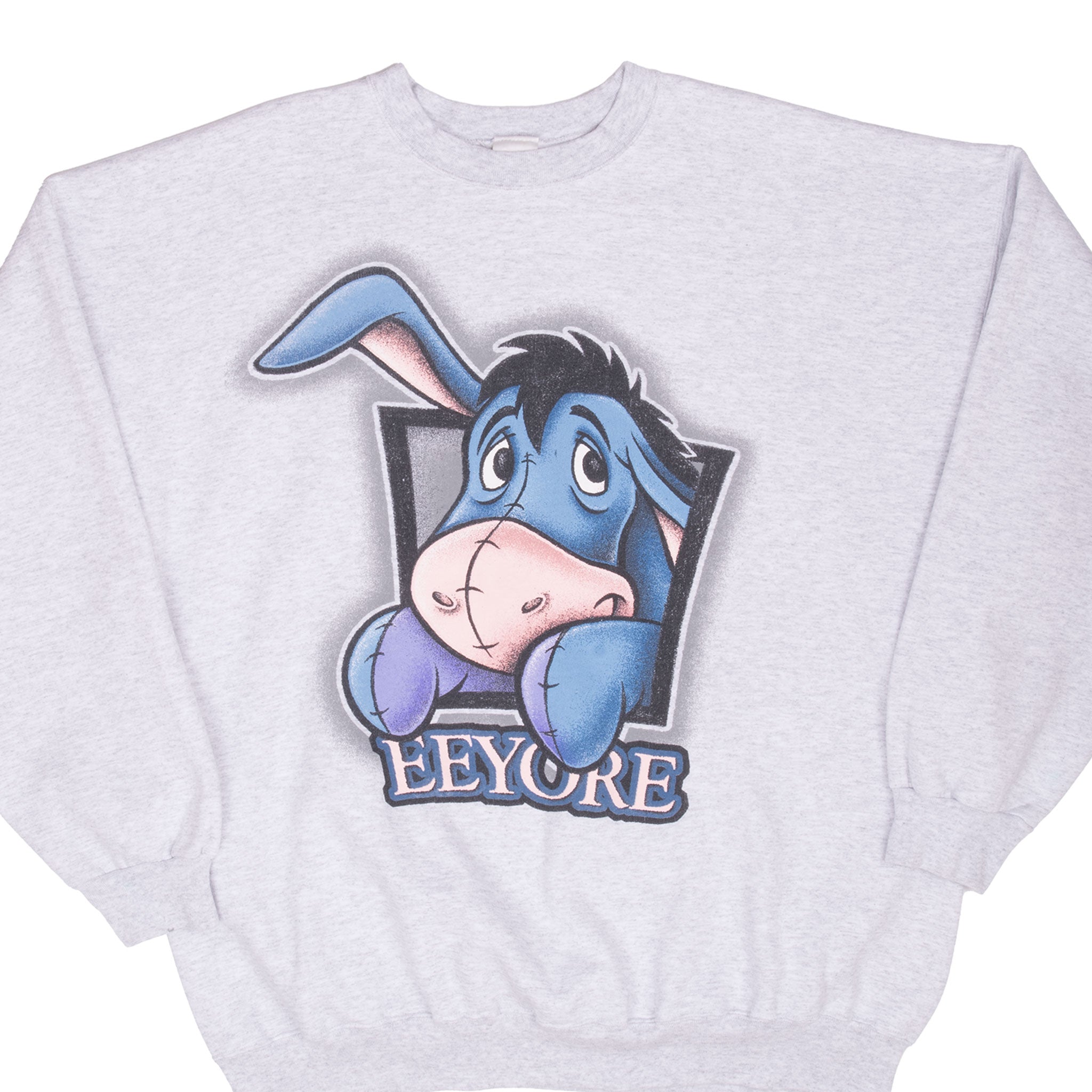 Vintage Disney Eeyore 1990S Grey Sweatshirt Size 2XL Made In Usa