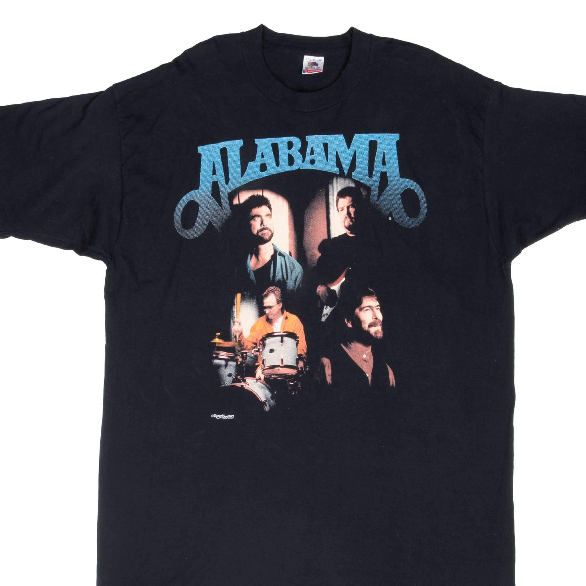 Vintage Alabama 1996 Tee Shirt Size XL Made In Usa With Single Stitch Sleeves