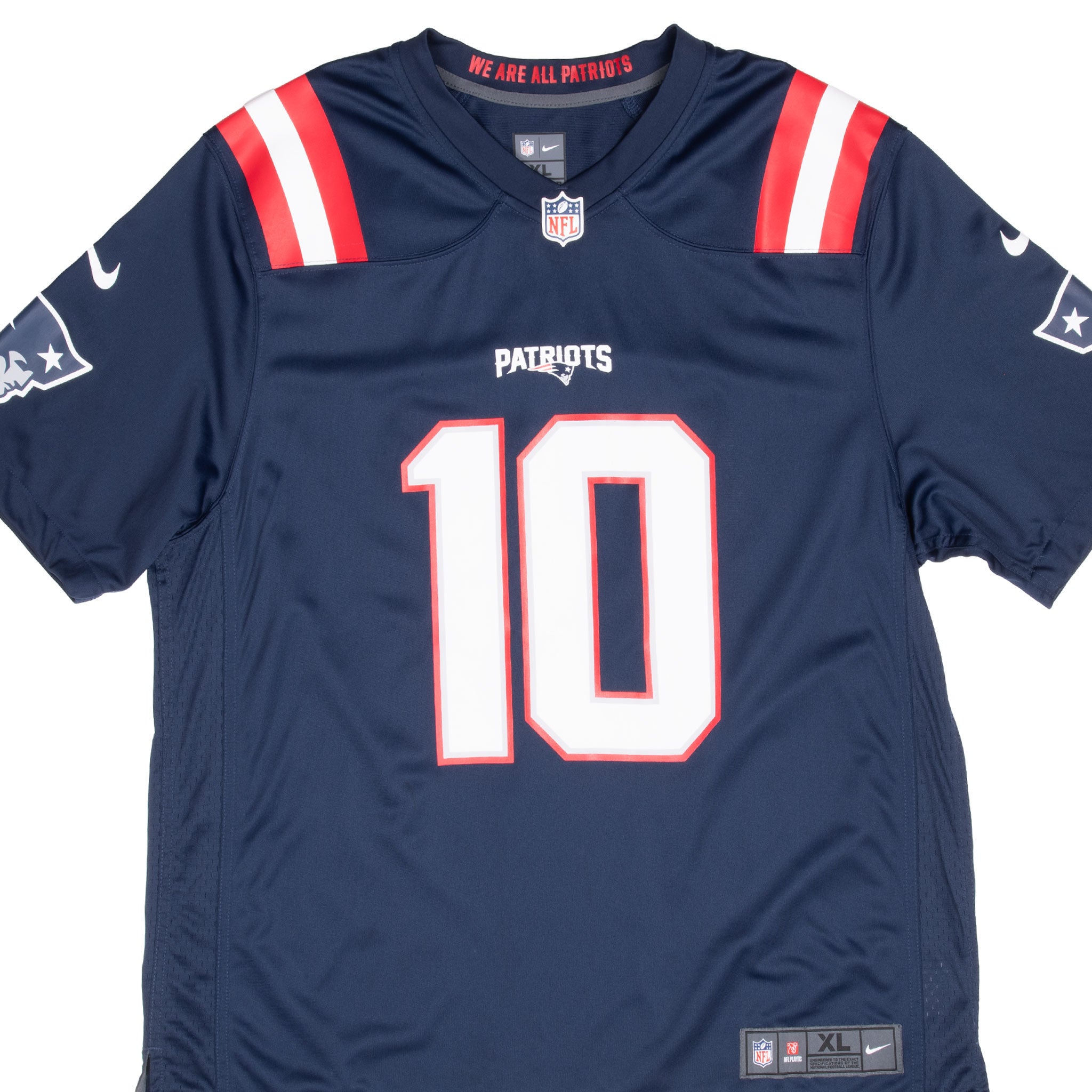 Vintage Nfl New England Patriots Jones #10 Nike Jersey Size XL