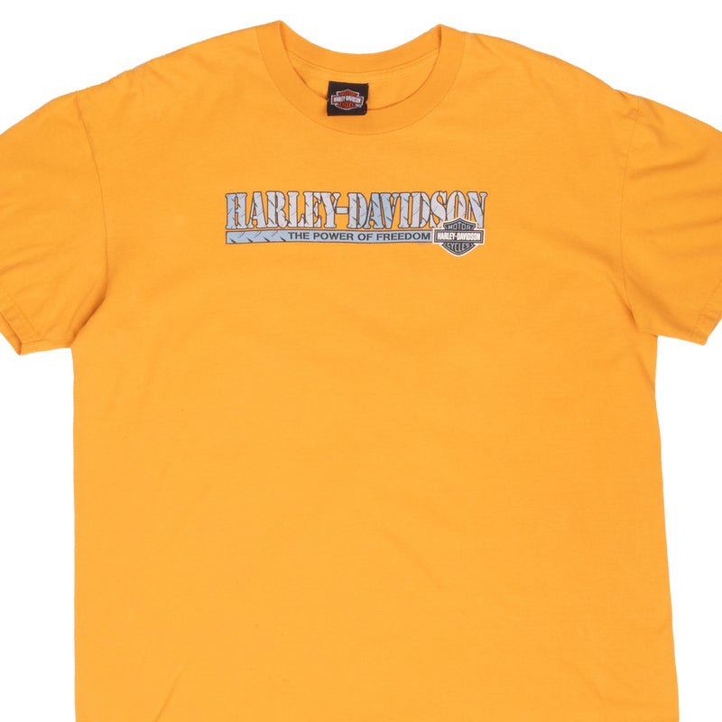 Vintage Harley Davidson The Power Of Freedom Tee Shirt 2008 Size XL