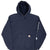 Vintage Carhartt Classic Navy Blue Hoodie Sweatshirt Size Large