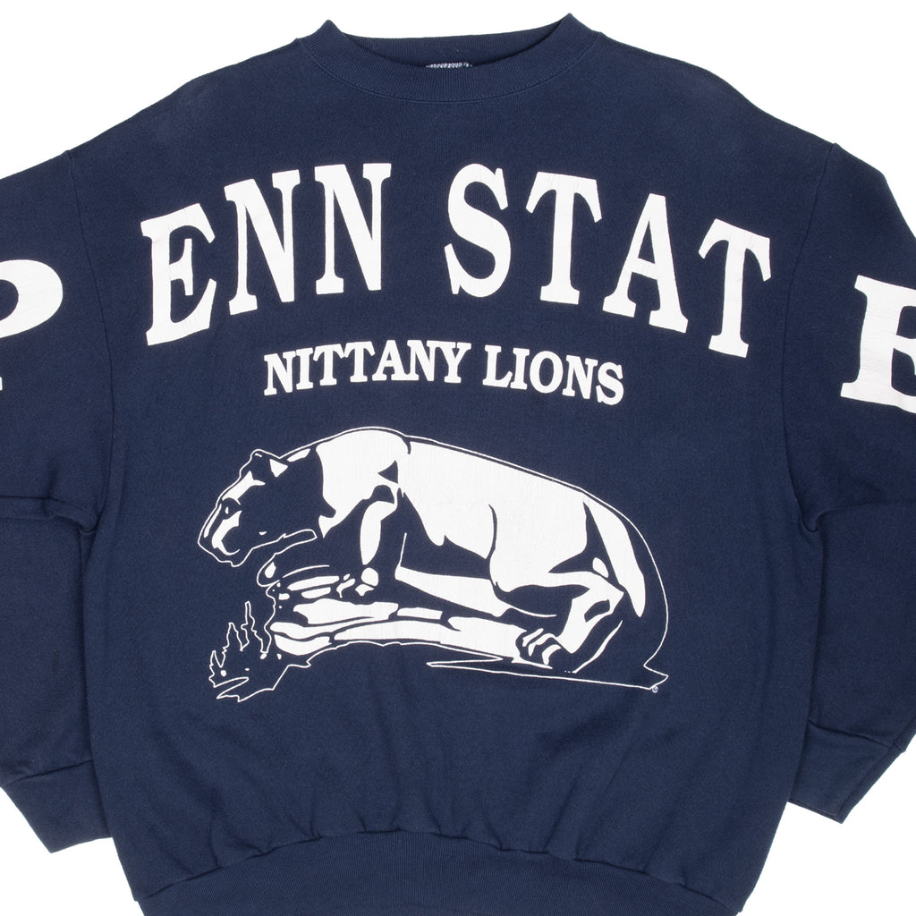 Vintage Ncaa Penn State University Nittany Lions Aop Sweatshirt Size XL 1990S Made In Usa