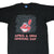 Front of black Cleveland Indians T-shirt with Chief Wahoo and April 4, 1994 Opening Day print