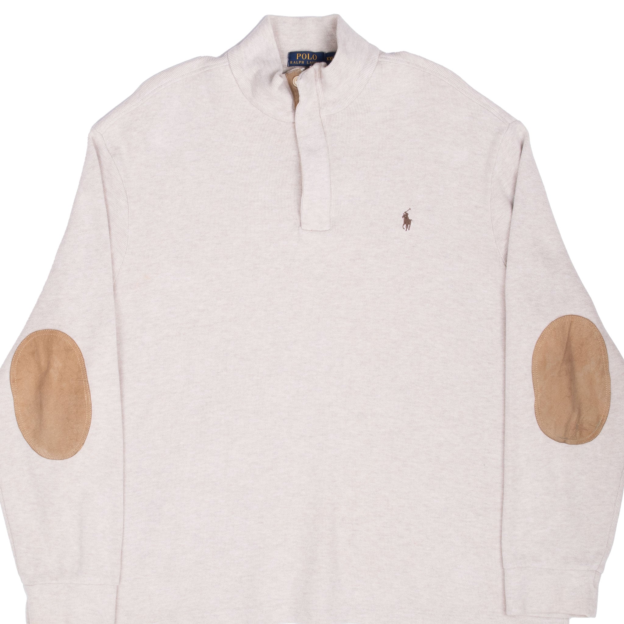Polo Ralph Lauren Beige Quarter 1/4 Zip Sweater Size 2Xl