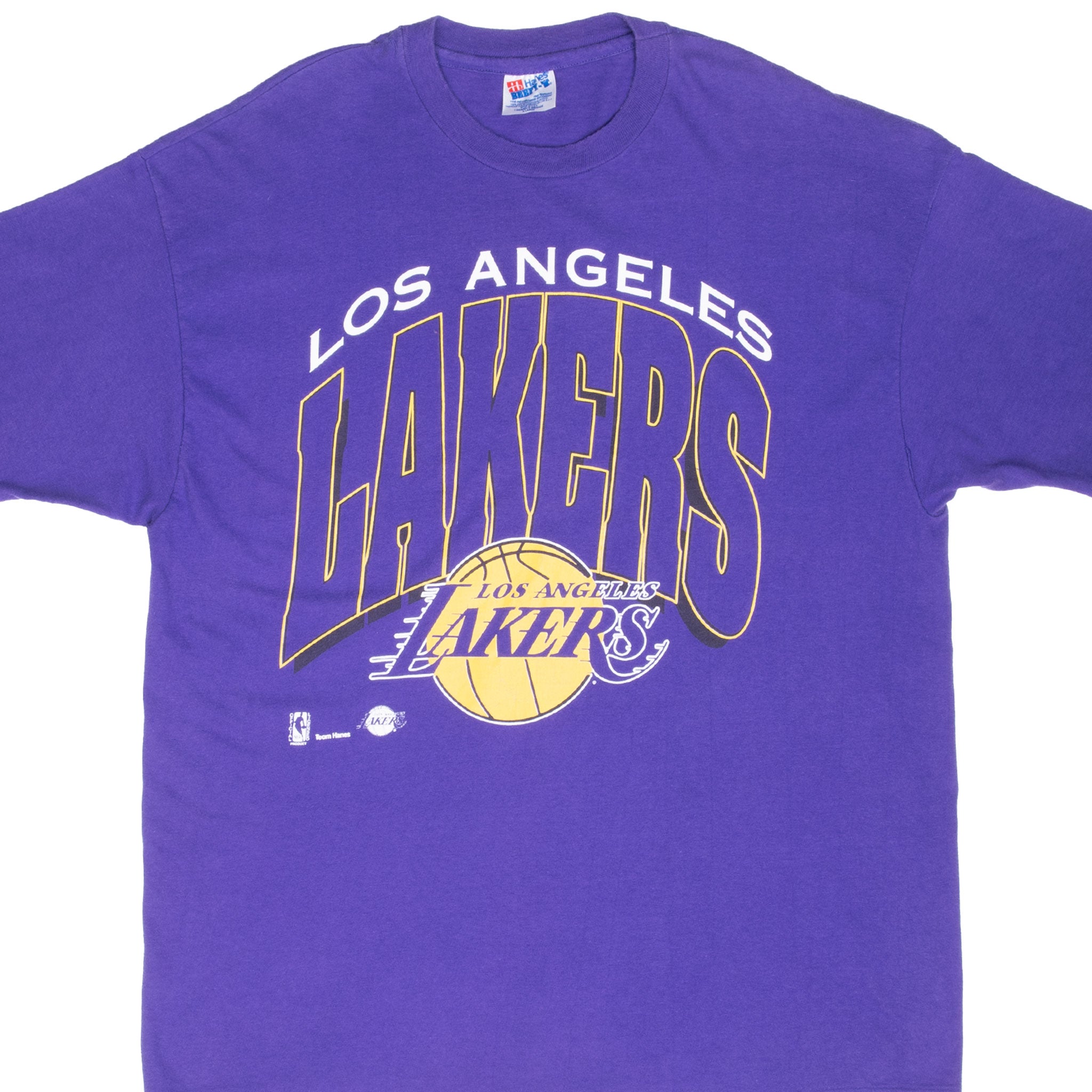 Vintage Nba Los Angeles Lakers 1990S Tee Shirt Xl Made Usa With Single Stitch Sleeves