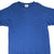Front close-up of blue Nike T-shirt with tonal embroidered Swoosh on chest