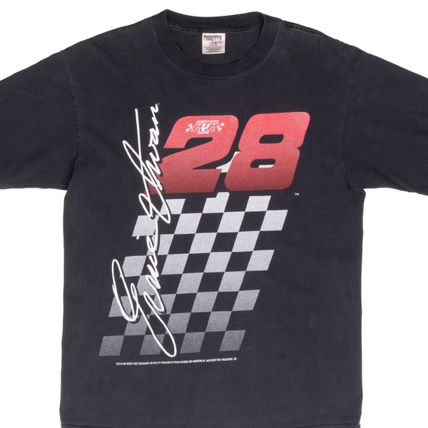 Vintage Nascar Ernie Irvan #36 1990S Tee Shirt Size Large With Single Stitch Sleeves
