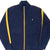 Vintage Polo Ralph Lauren Blue Yellow Zip Up Sweatshirt Jacket 1990S Size Large