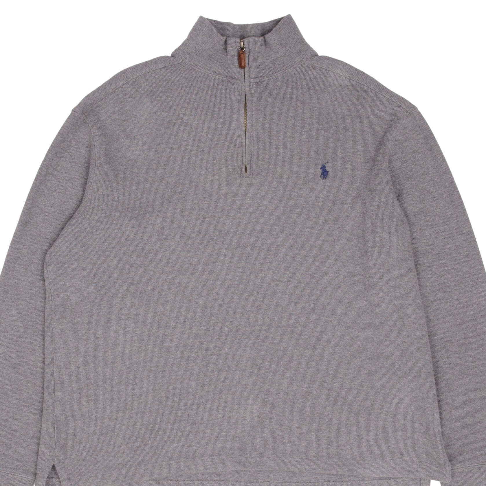 Vintage Polo Ralph Lauren Gray Quarter Zip Sweatshirt Size Large