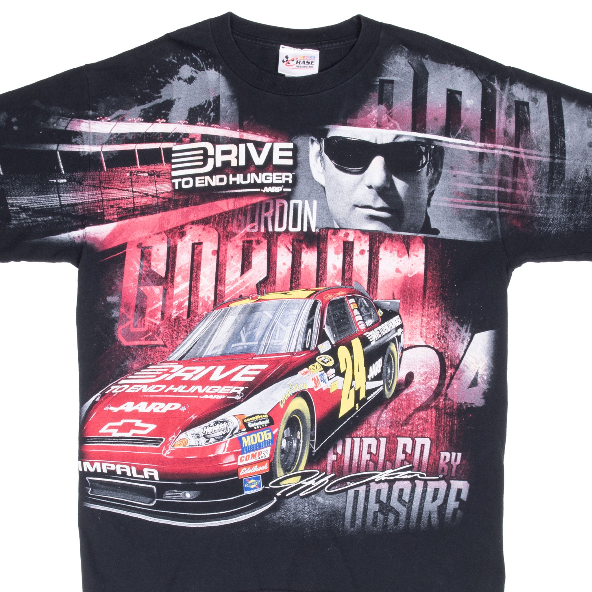 Vintage Nascar All Over Print Gordon 2011 Tee Shirt Size Large