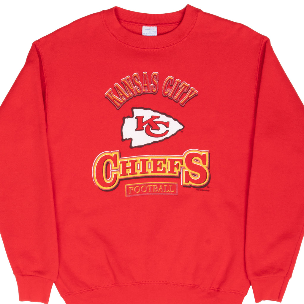 Vintage Nfl Kansas City Chiefs 1995 Sweatshirt Size Xl Youth 18-20
