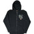 Front of black Harley-Davidson full-zip hoodie with Real Steel chest graphic and pouch pockets