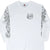 Front of white Harley-Davidson long-sleeve shirt with winged skull chest and sleeve graphics