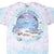 Vintage Tie Dye Ocean Aquatic Harmony Liquid Blue Tee Shirt 1995 Size Xl Made In Usa