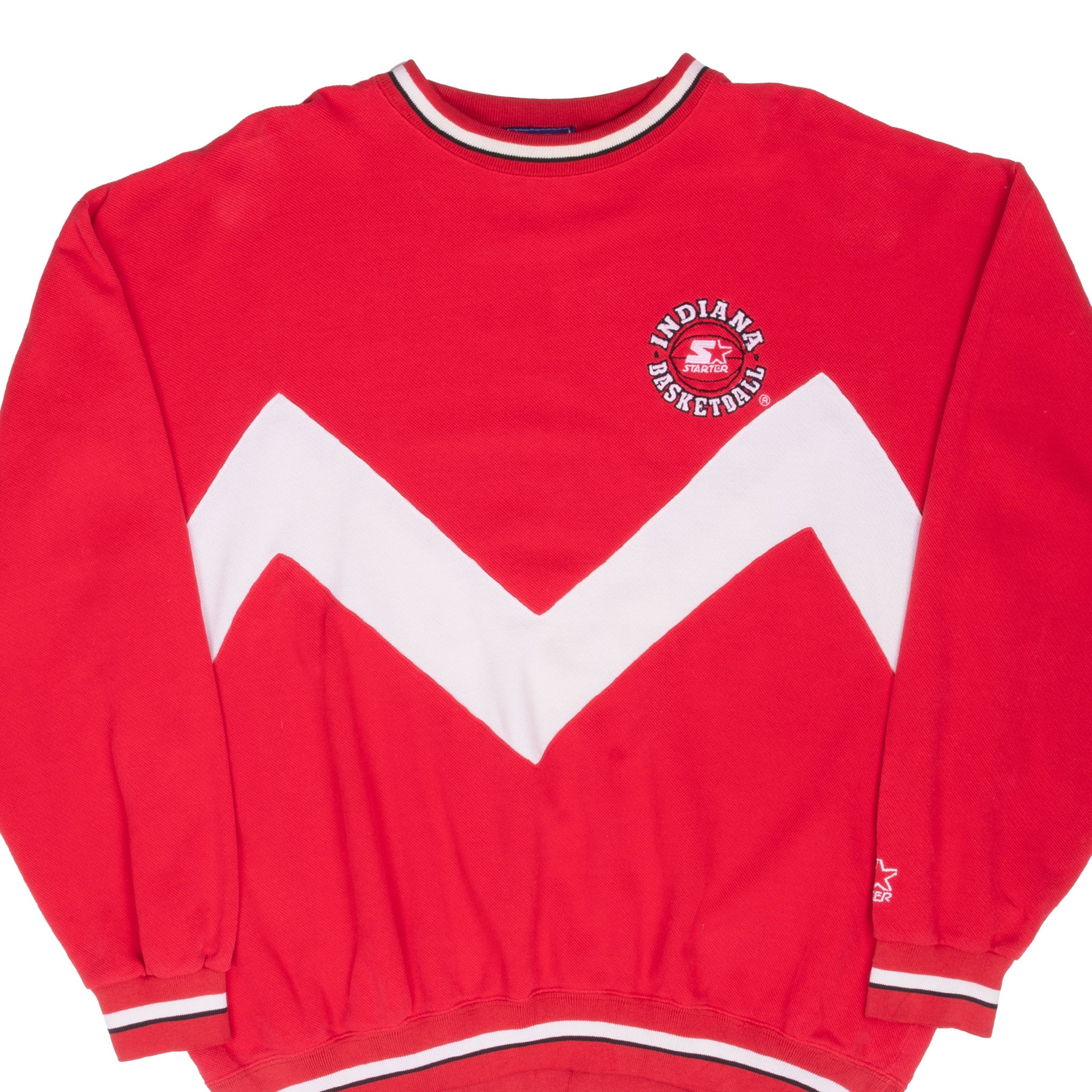 Vintage Ncaa Indiana Basketball Embroidered Starter Sweatshirt Size XL