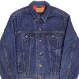 Beautiful Vintage Vintage Levis Type 3 Plaid Lined Jacket With a Dark Wash 4 Pockets 1980S Size 42 Made In USA   704110816