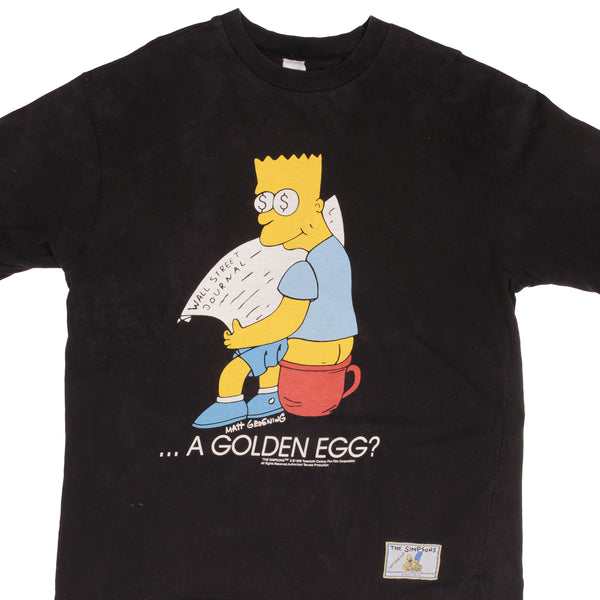 Vintage The Simpsons Bart A Golden Egg Tee Shirt 1998 Size Large