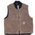 Vintage Carhartt Quilted Lined Brown Vest Jacket V02Cht 1999 Size XL Made In Usa