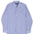 Vintage Ralph Lauren Classic Blue Striped Shirt Size Large